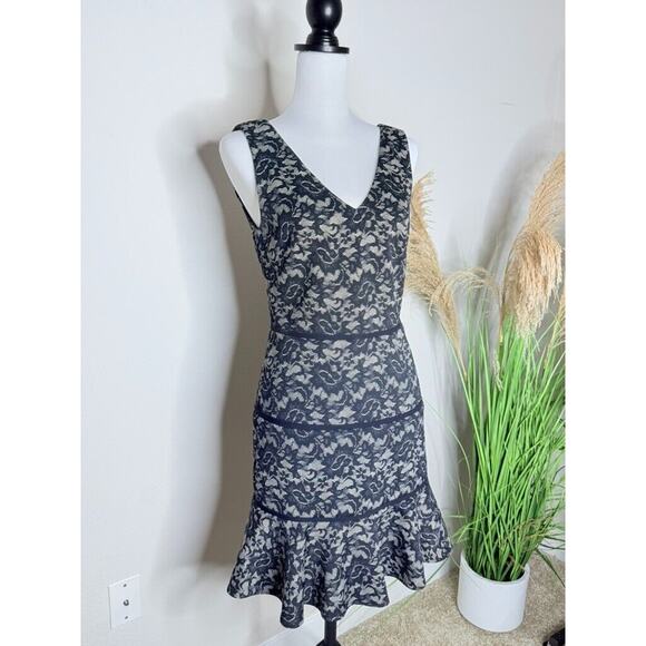 Nicole Miller Artelier USA 6 Floral Black Witchy Flare ALine Lolita VTG Anthro - Picture 2 of 7